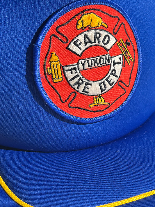 Vintage Fire Department Hat Snapback