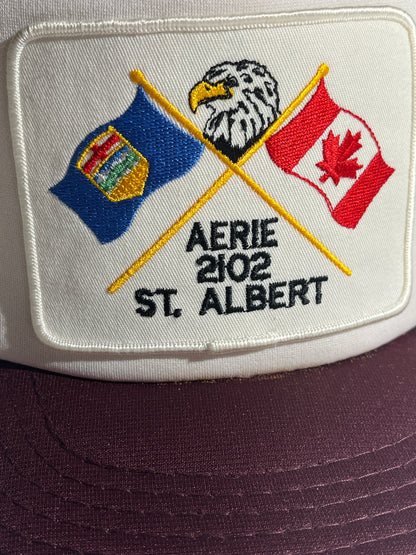 Vintage St Albert Trucker Hat Maroon