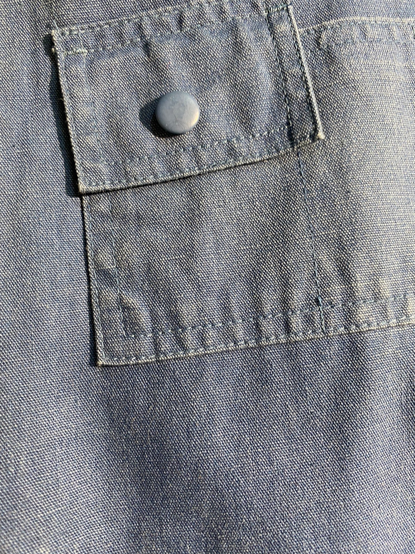 Vintage Vest Navy Blue Utility Pockets