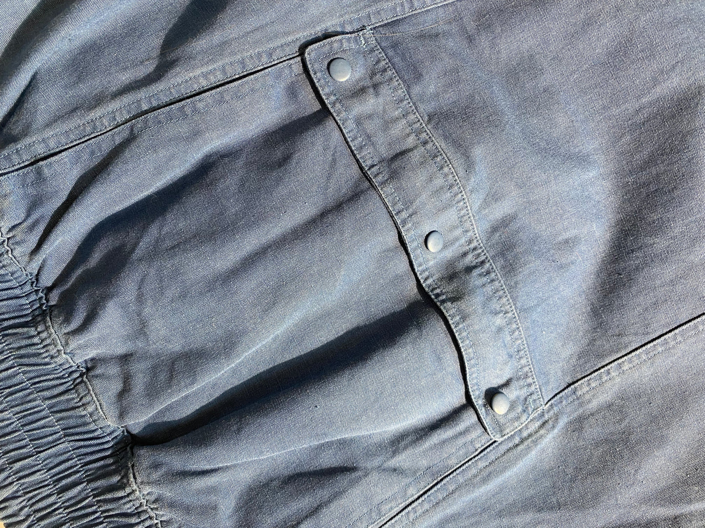 Vintage Vest Navy Blue Utility Pockets