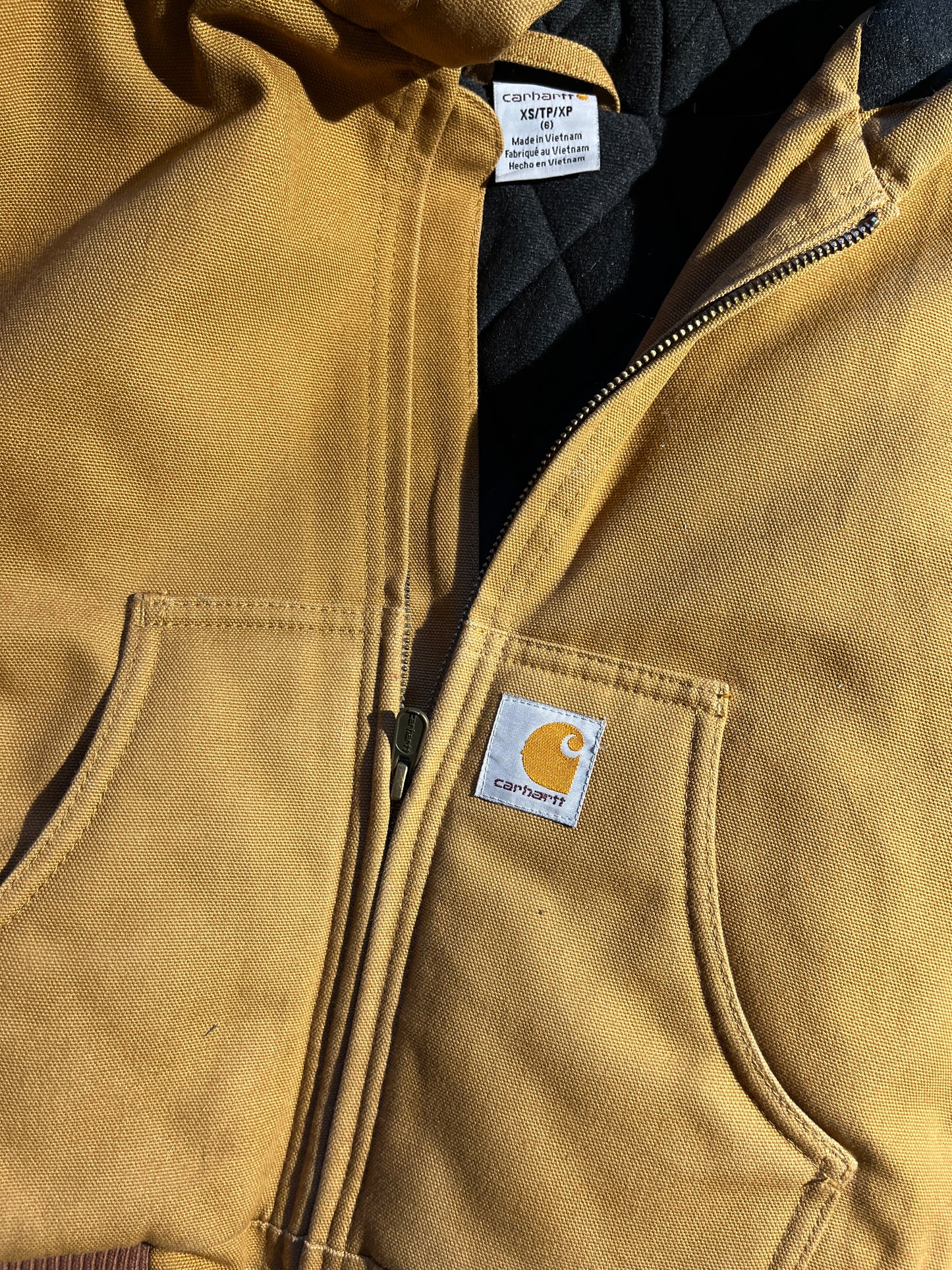 Vintage Carhartt Jacket Youth Kids Tan Infant