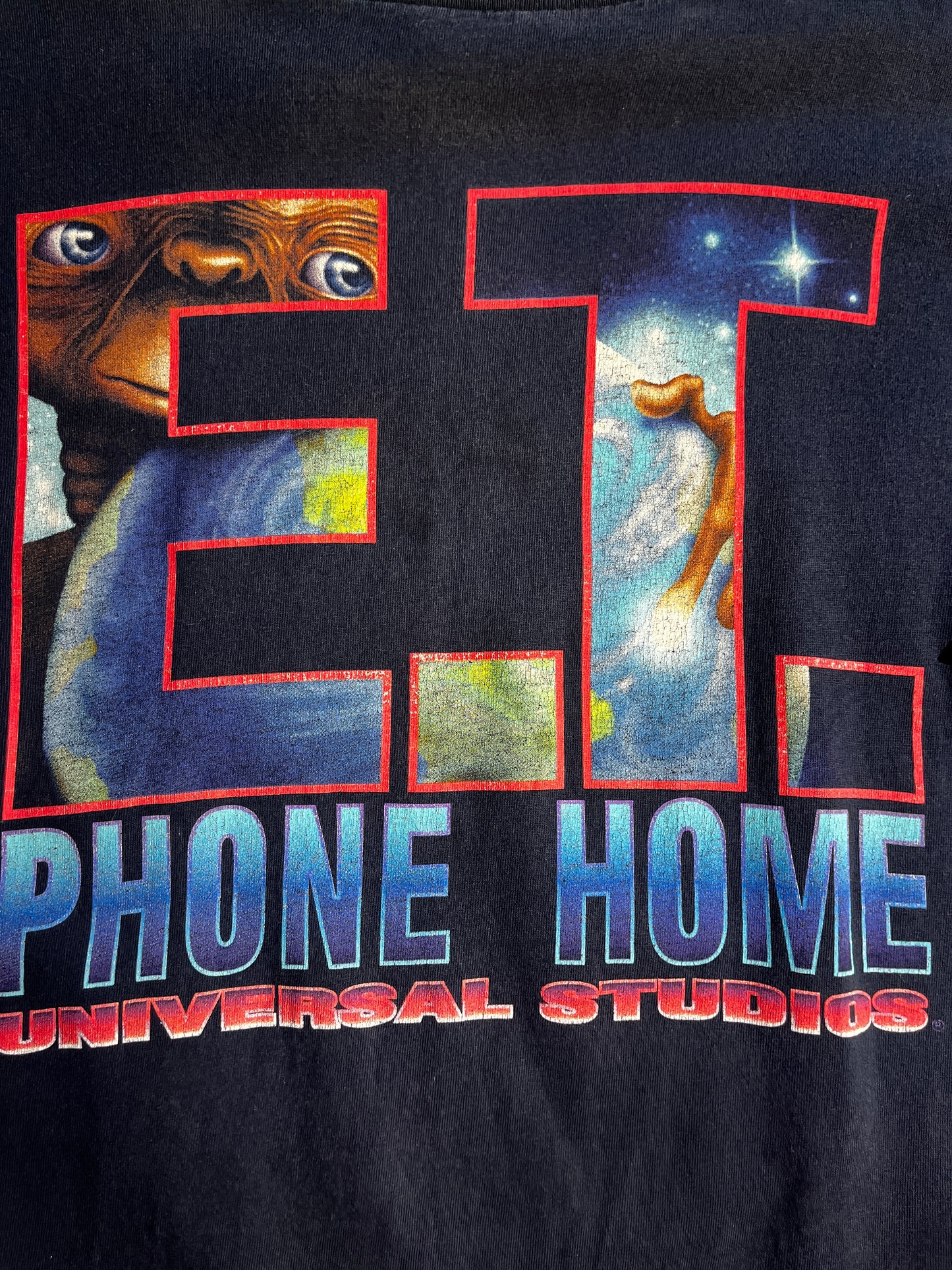 Vintage E.T. T-Shirt Universal Studios RARE 90's