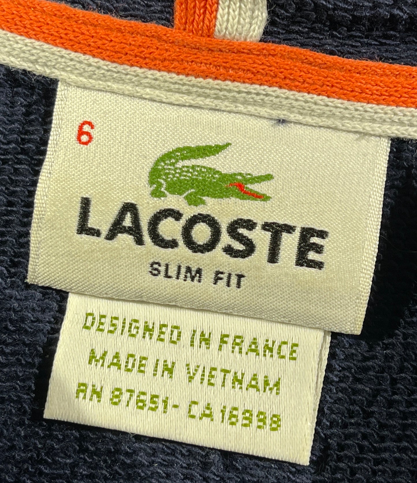 Vintage Lacoste Zip Up Hoodie