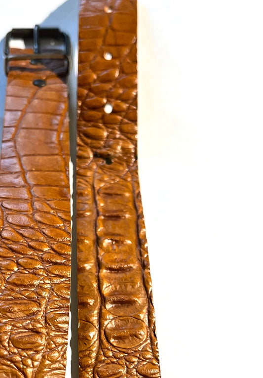 Vintage Leather Belt Tan Brown