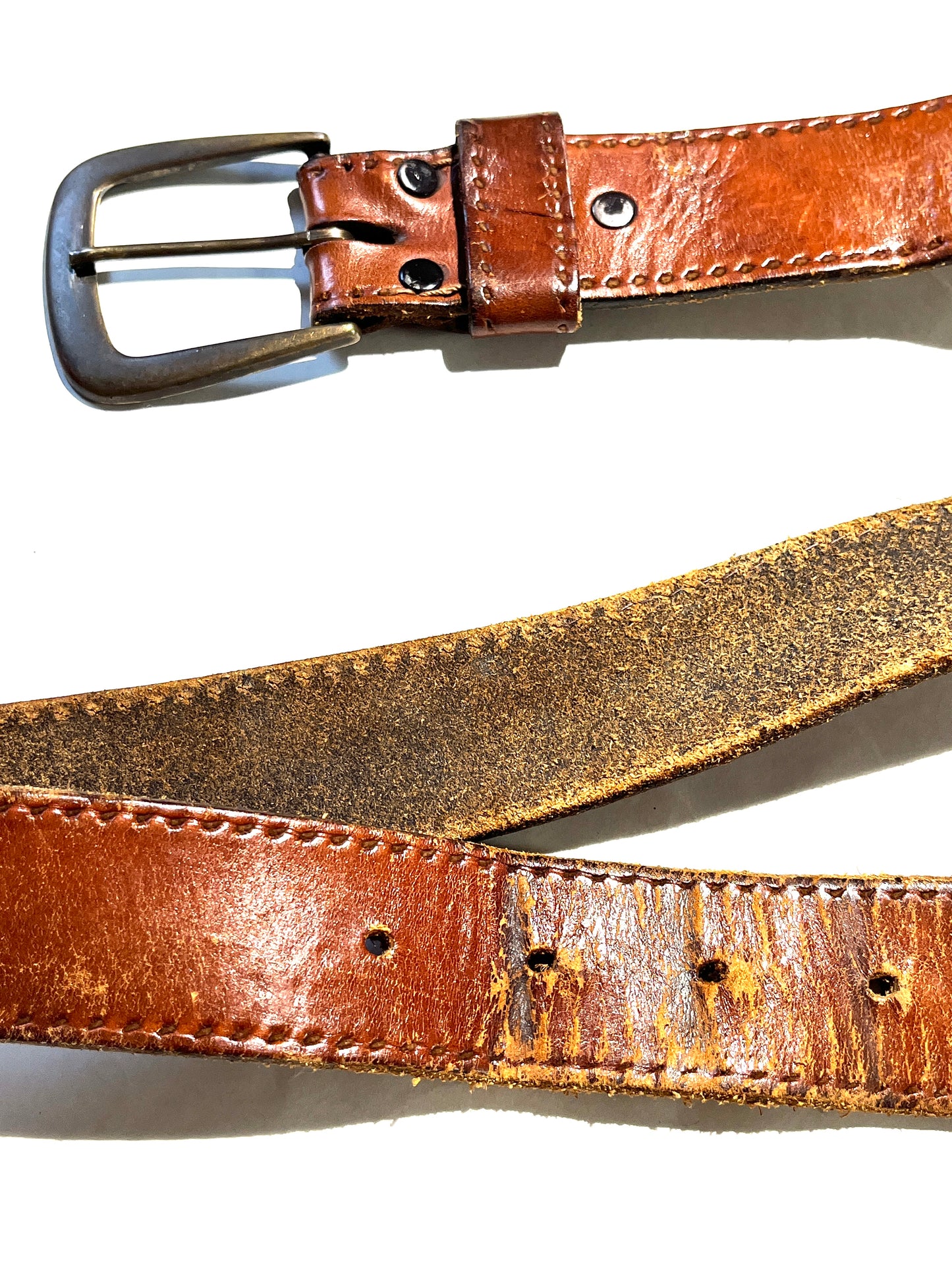 Vintage Leather Belt Brown
