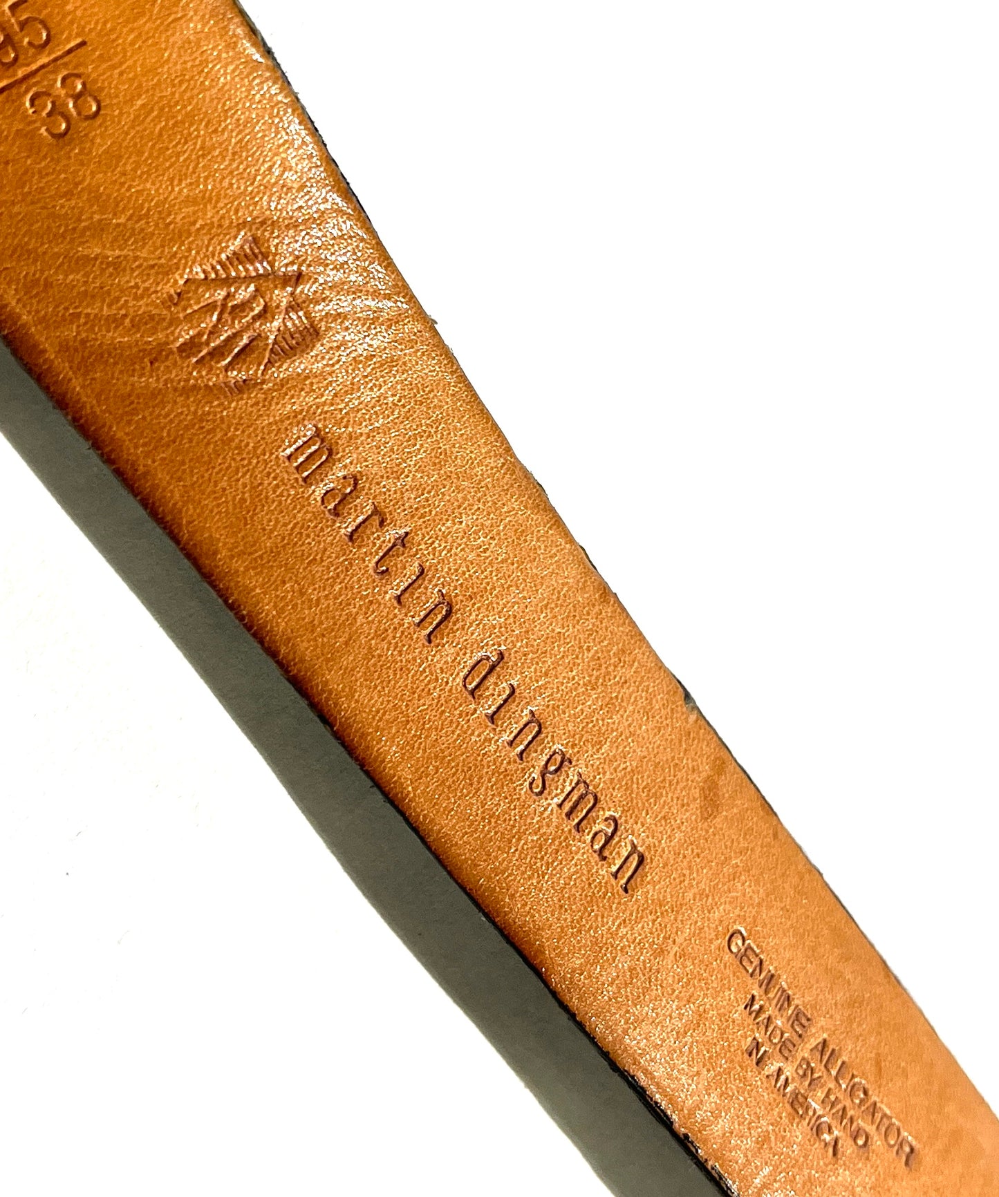 Vintage Alligator Belt Genuine Leather Exotic Martin Dingman