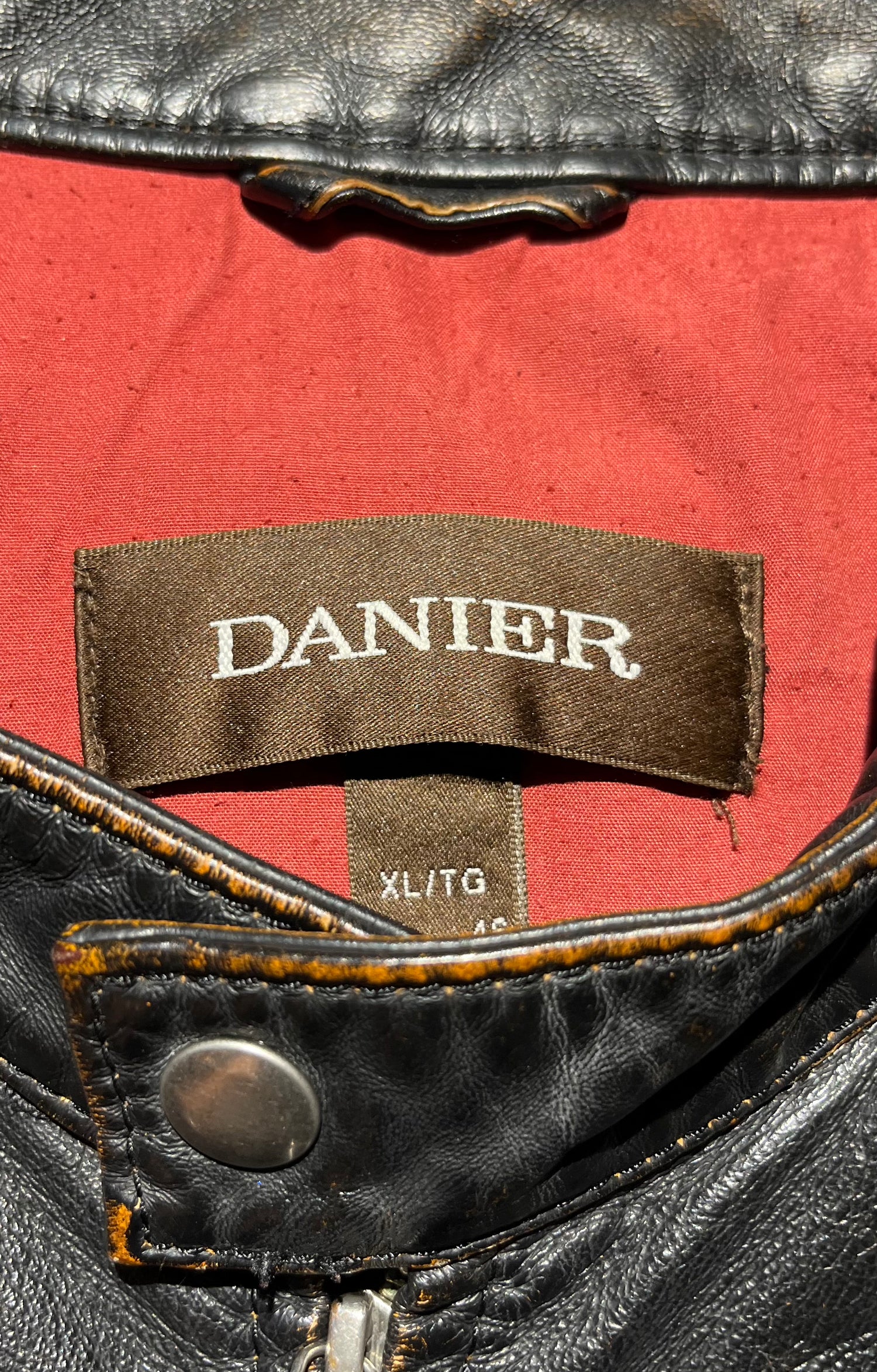 Danier red 2025 leather jacket