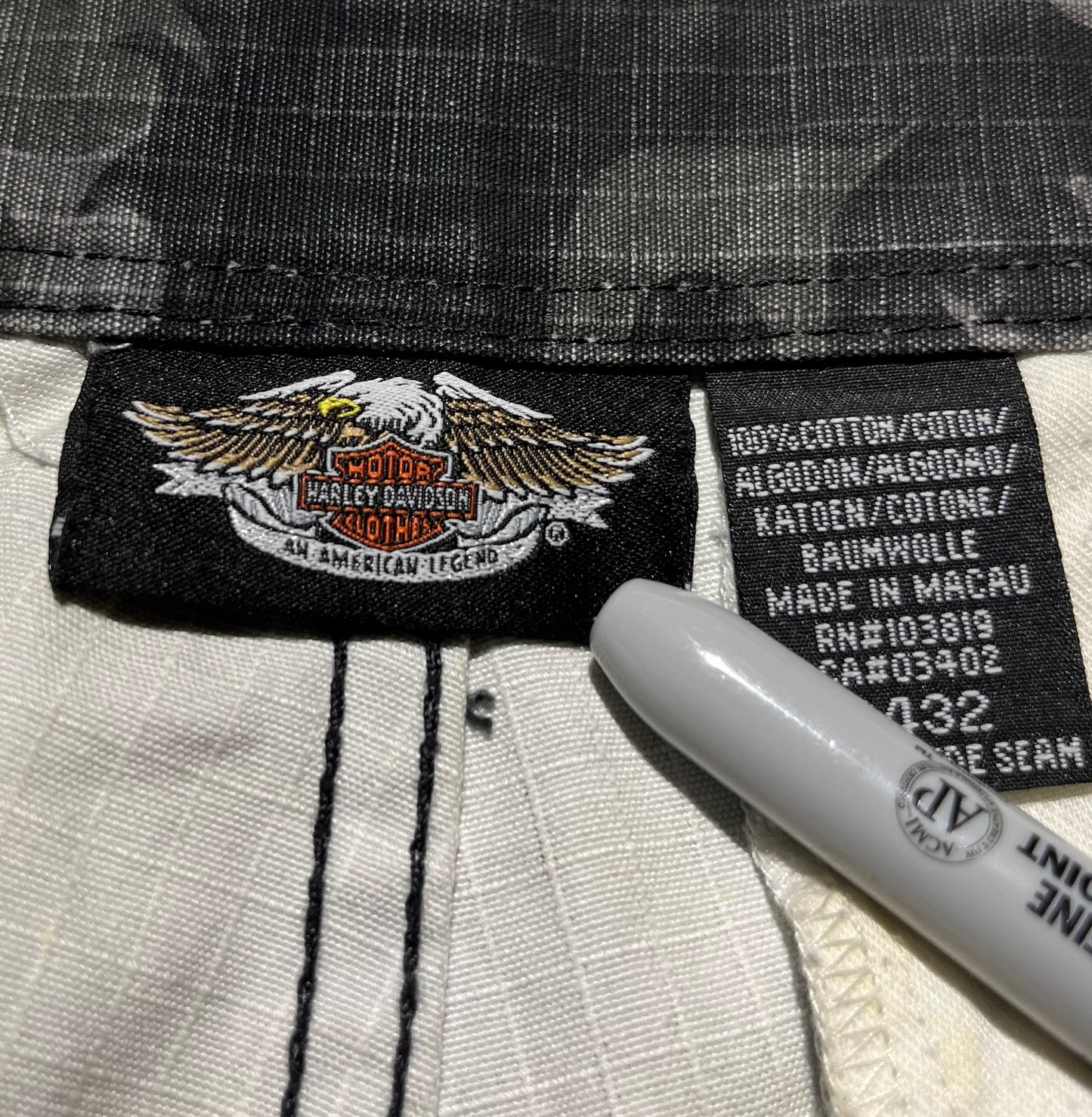 Vintage Harley Davidson Pants Cargo Trousers Work Wear
