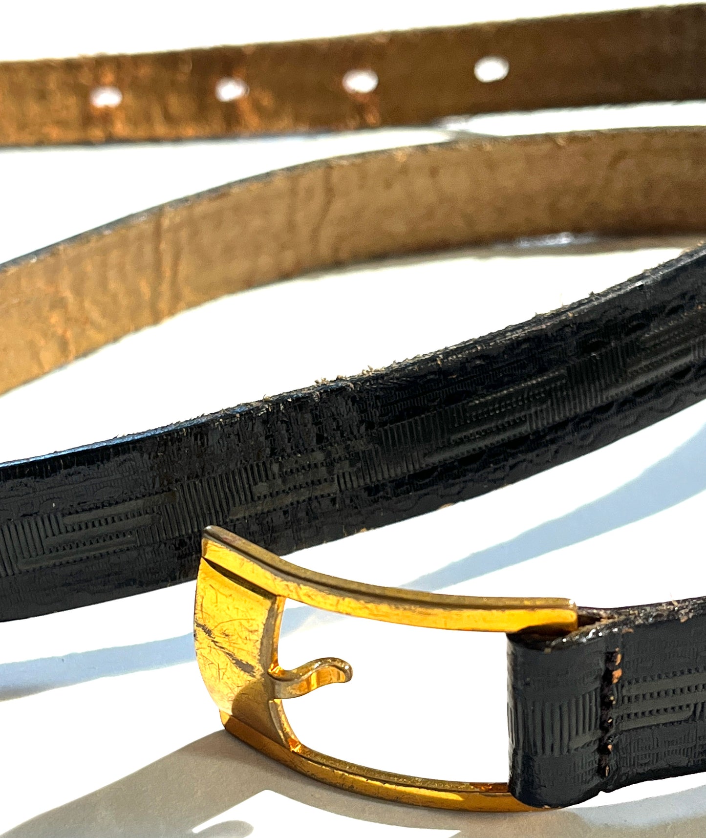 Vintage Leather Belt Saddle Leather Hickok USA