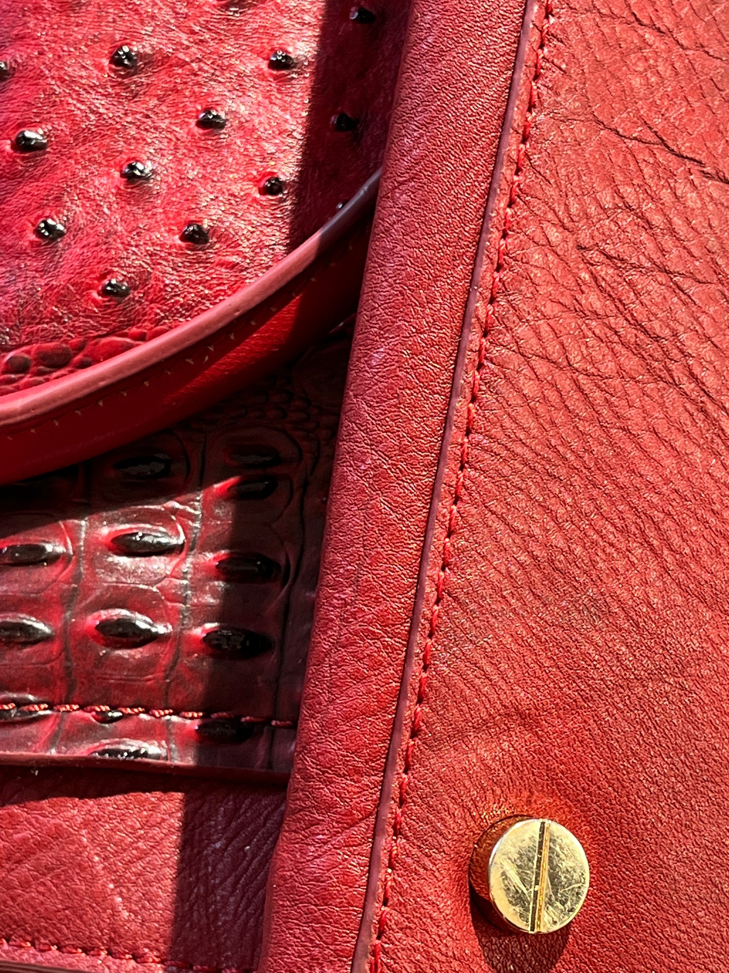 Vintage Michael Kors Bag MK Red Leather Purse
