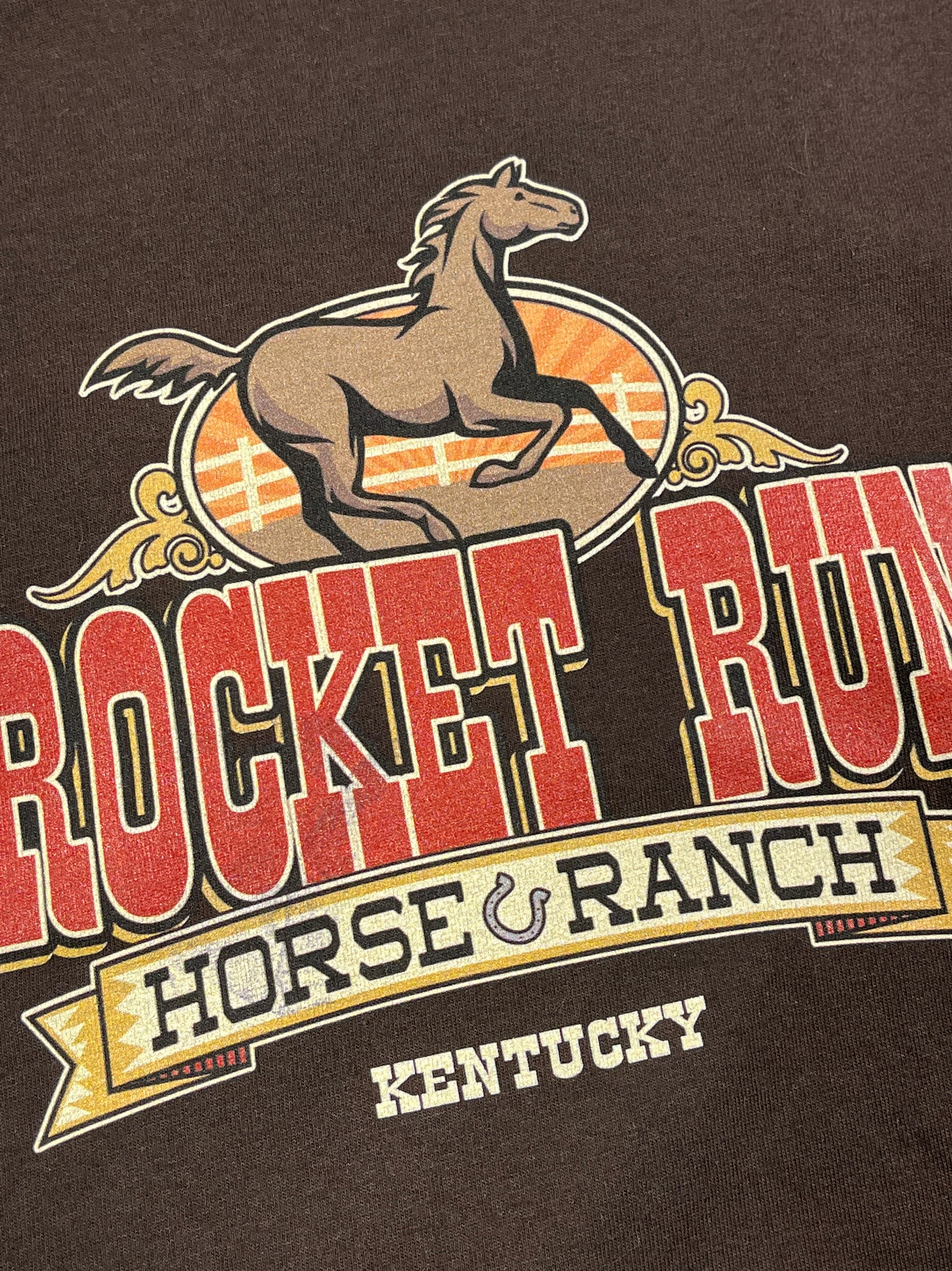 Vintage Rodeo T-Shirt Rocket Run Horses Animal