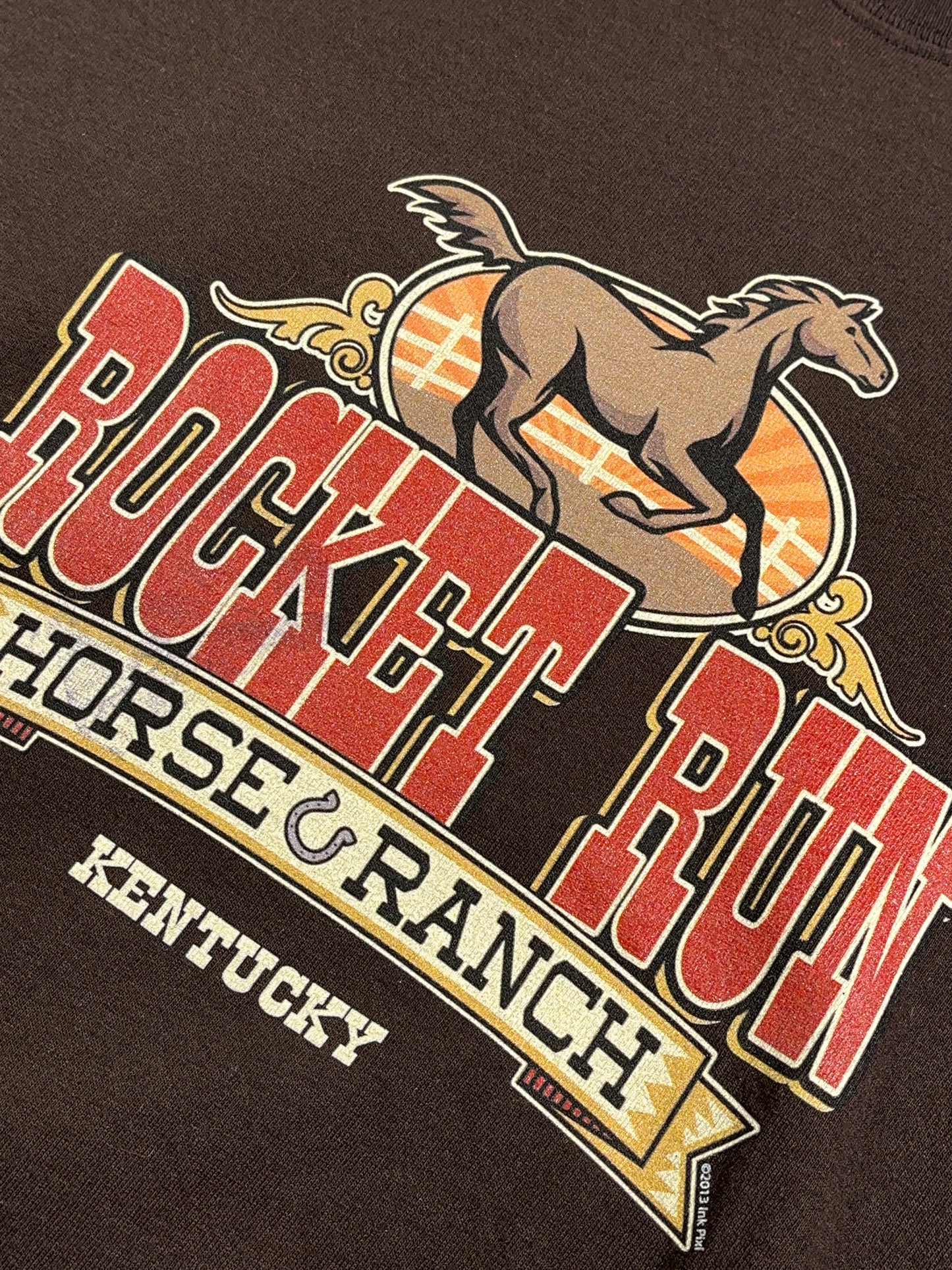 Vintage Rodeo T-Shirt Rocket Run Horses Animal