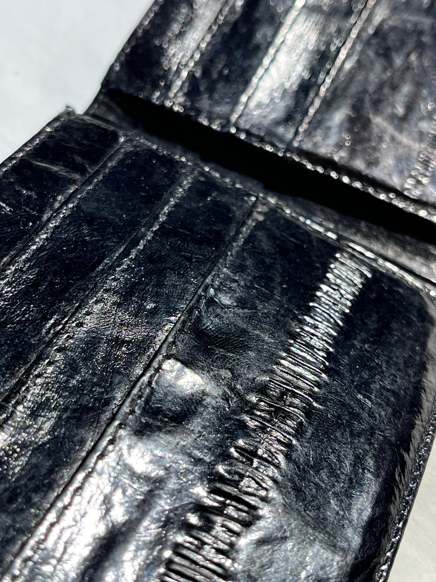 Vintage Leather Wallet Eel