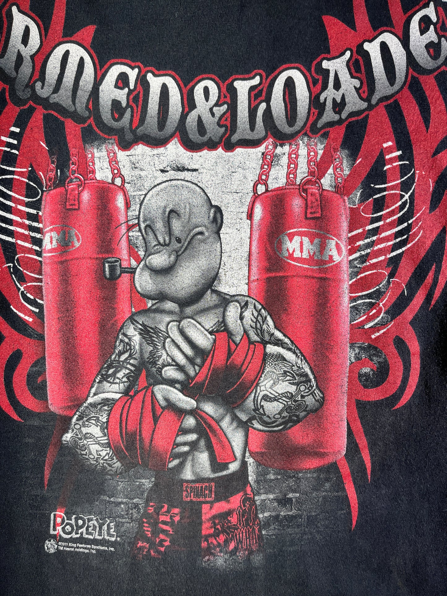 Vintage Popeye T-Shirt ARMED & LOADED! MMA