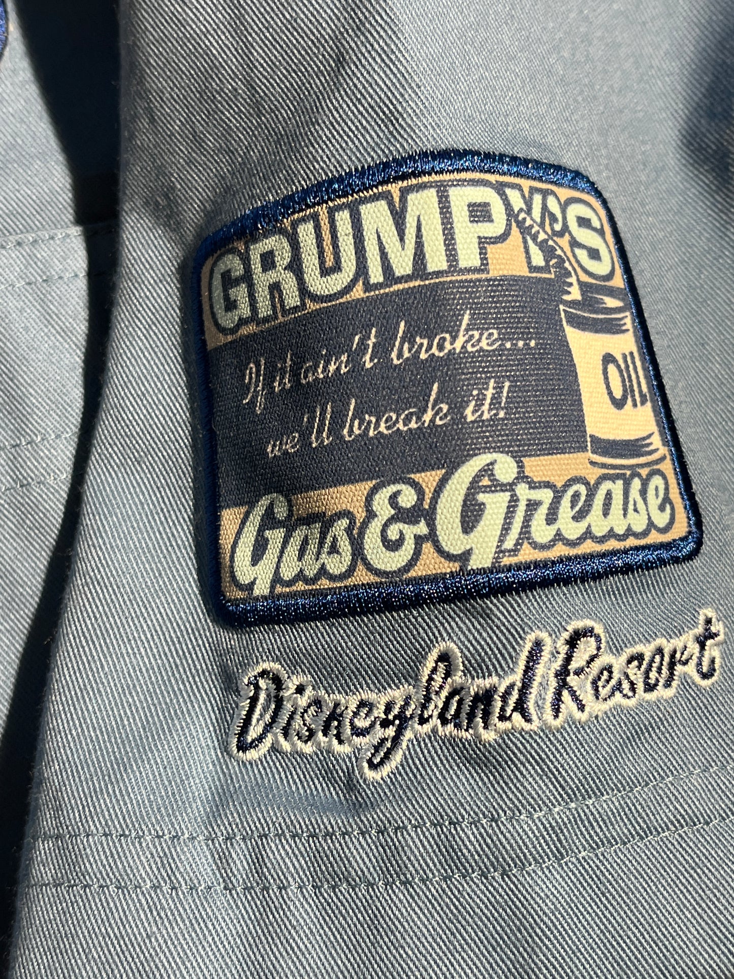 Vintage Grumpy Button Up Shirt GAS & GREASE