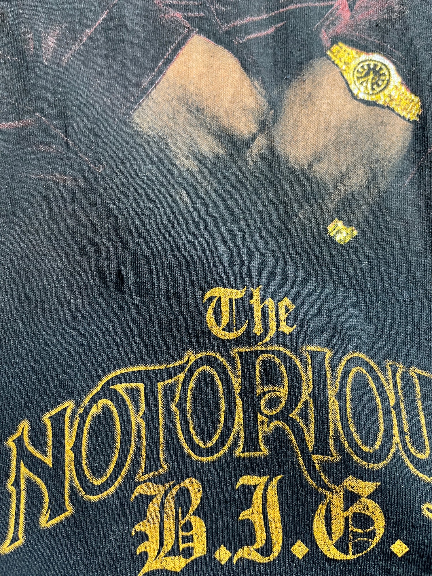 Vintage Notorious BIG T Shirt Biggie Smalls Lyrics Dice Rap Tee