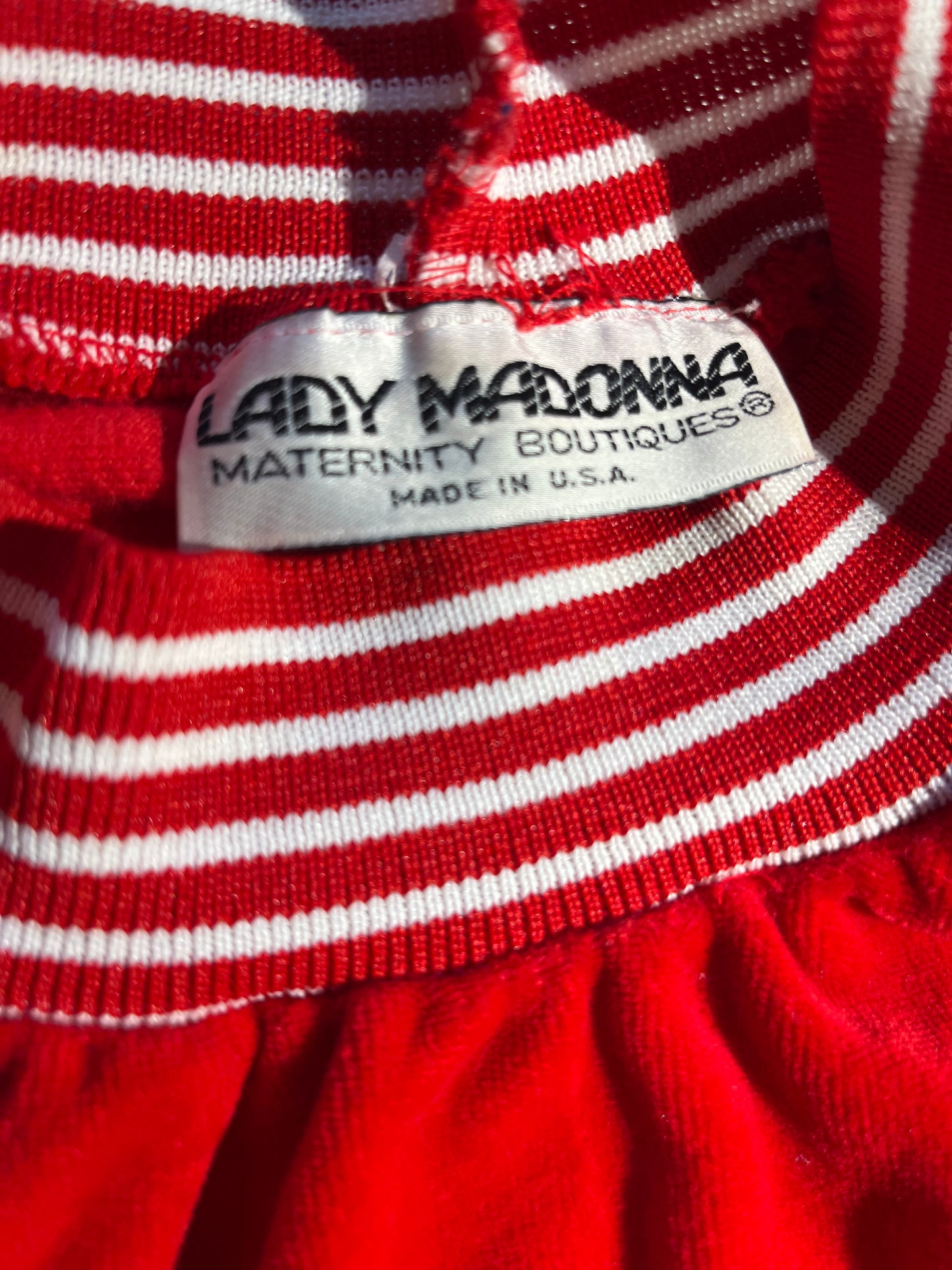 Vintage Lady Madonna SweatSuit Velour Top & Bottom