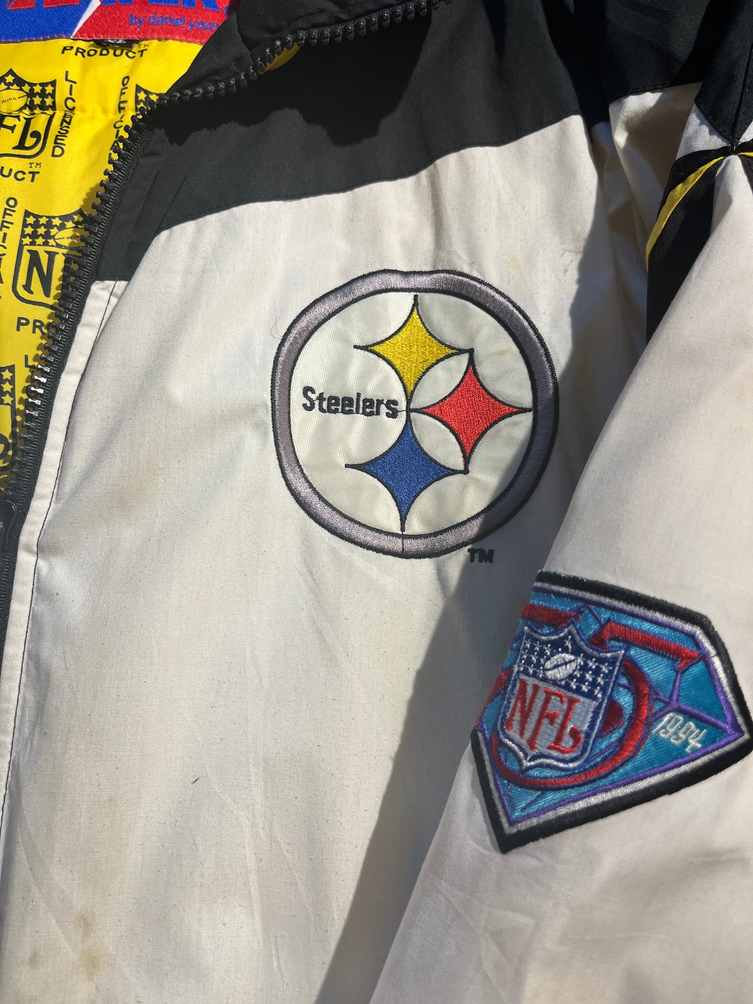 Vintage Pittsburgh Steelers Pro Player Leather Jacket