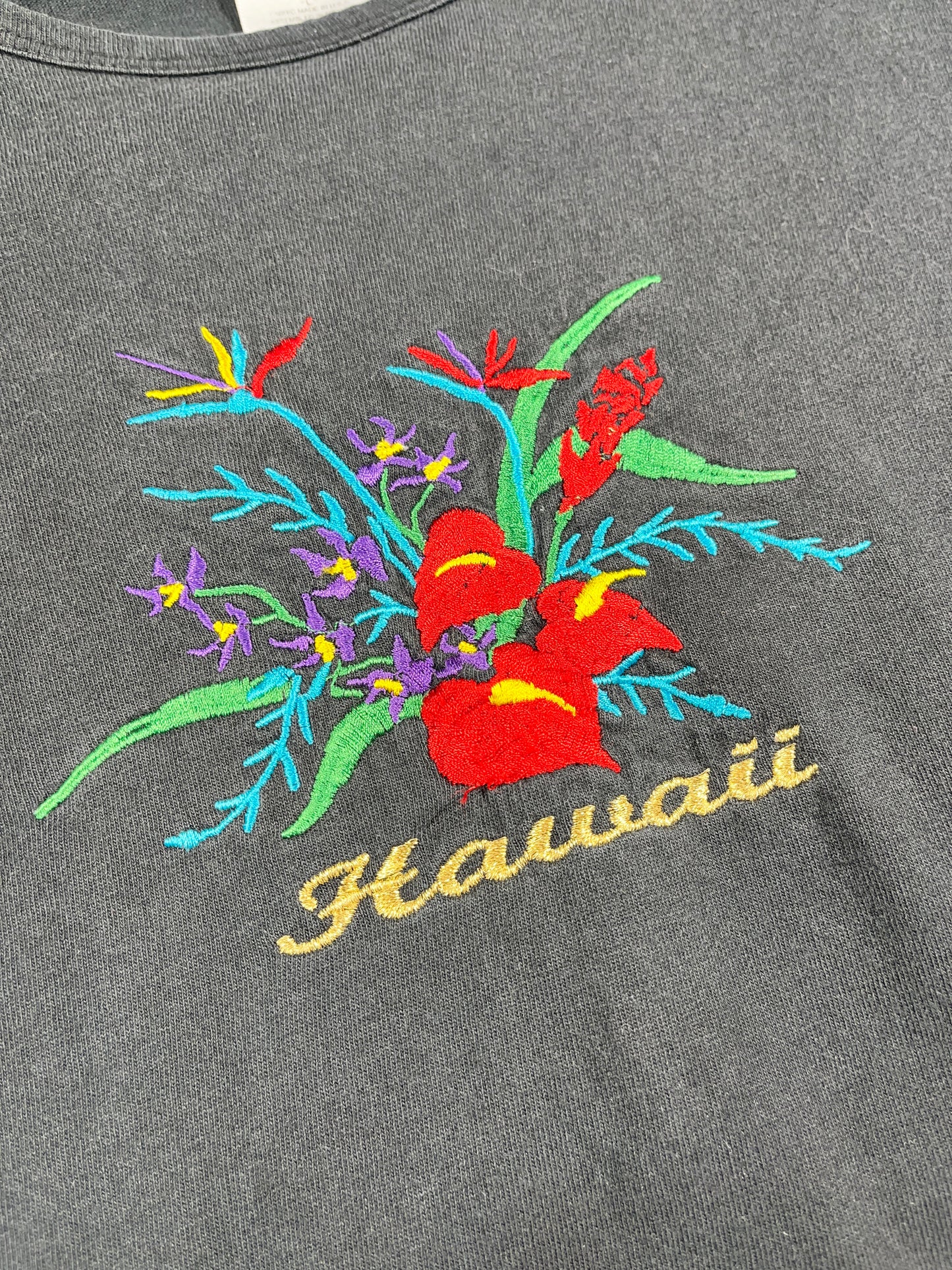 Vintage Hawaii T-Shirt Top Embroidered
