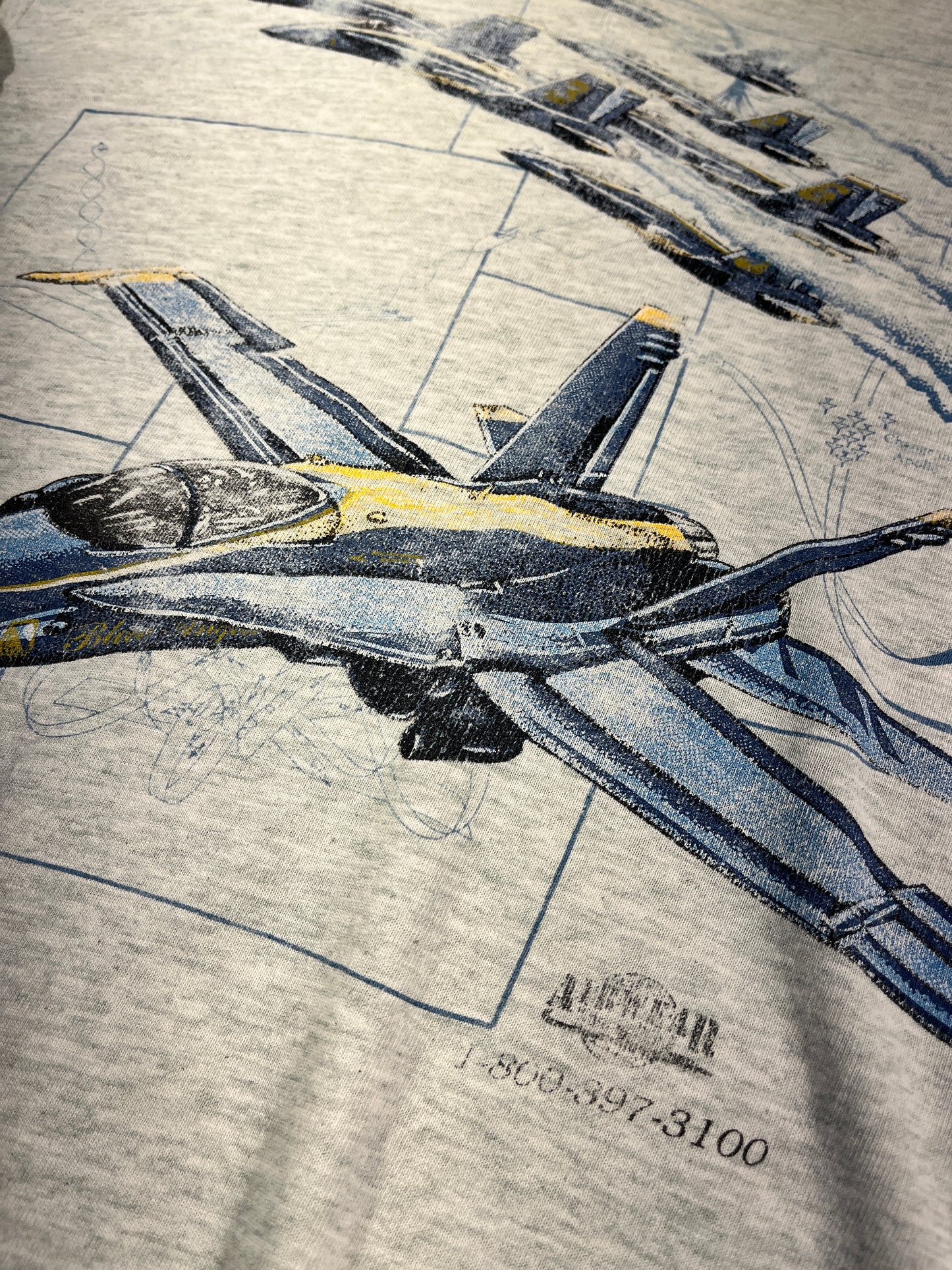 Vintage Blue Angels T-Shirt Fighter Jet Tee