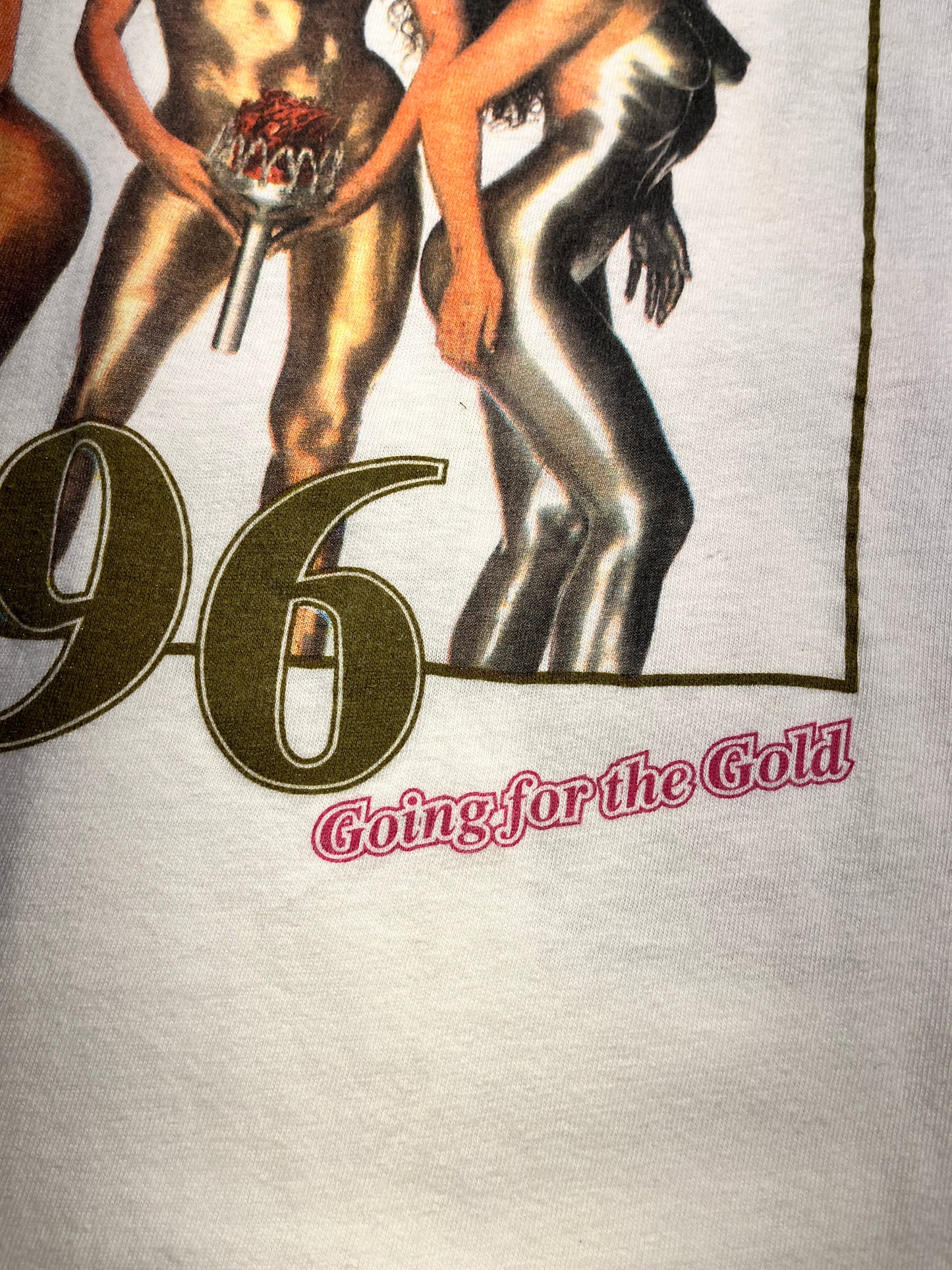 Vintage The Gold Club T-Shirt White 1996 Atlanta