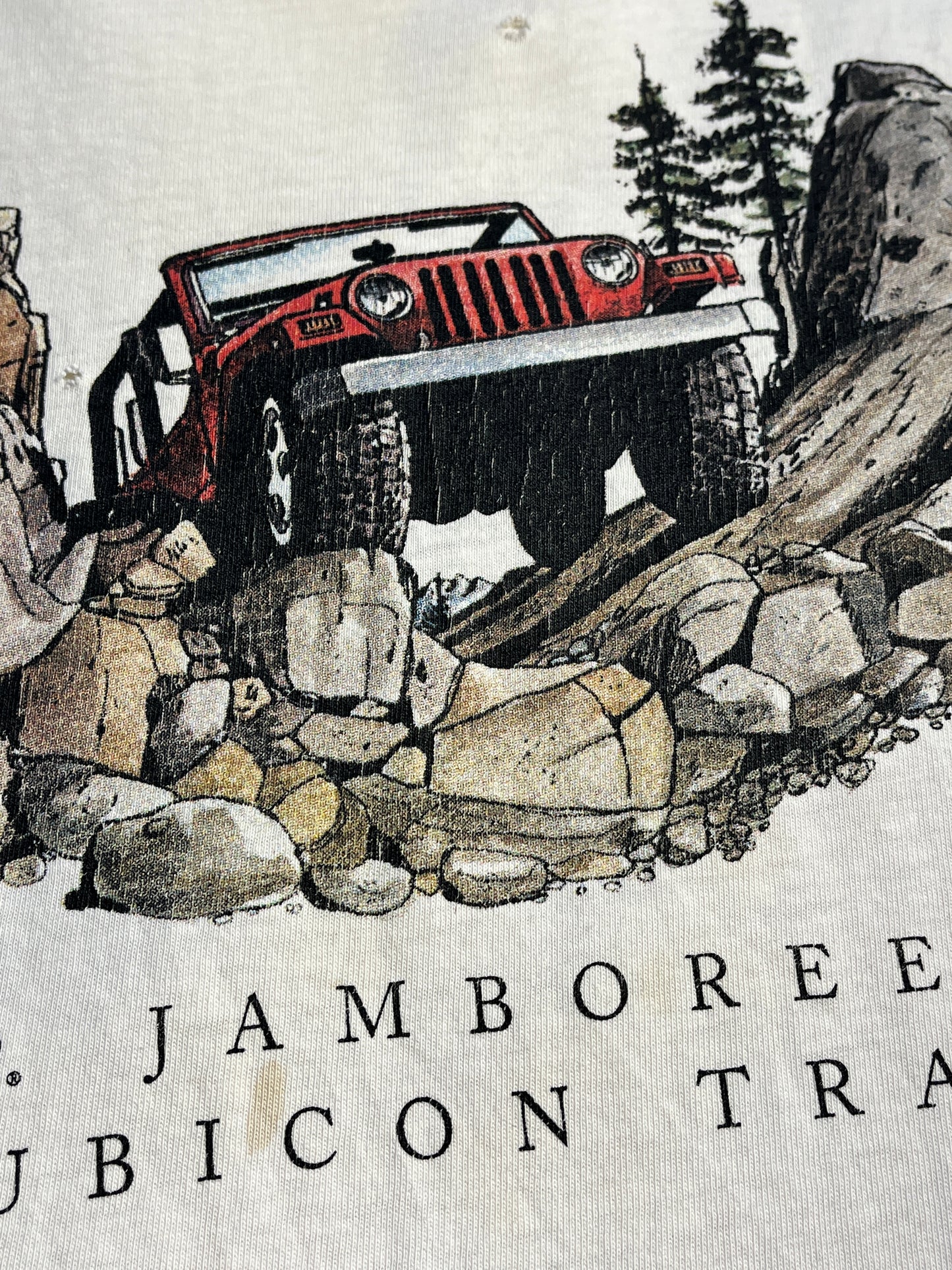 Vintage Jeep T-Shirt Jamboree Rubicon Trail