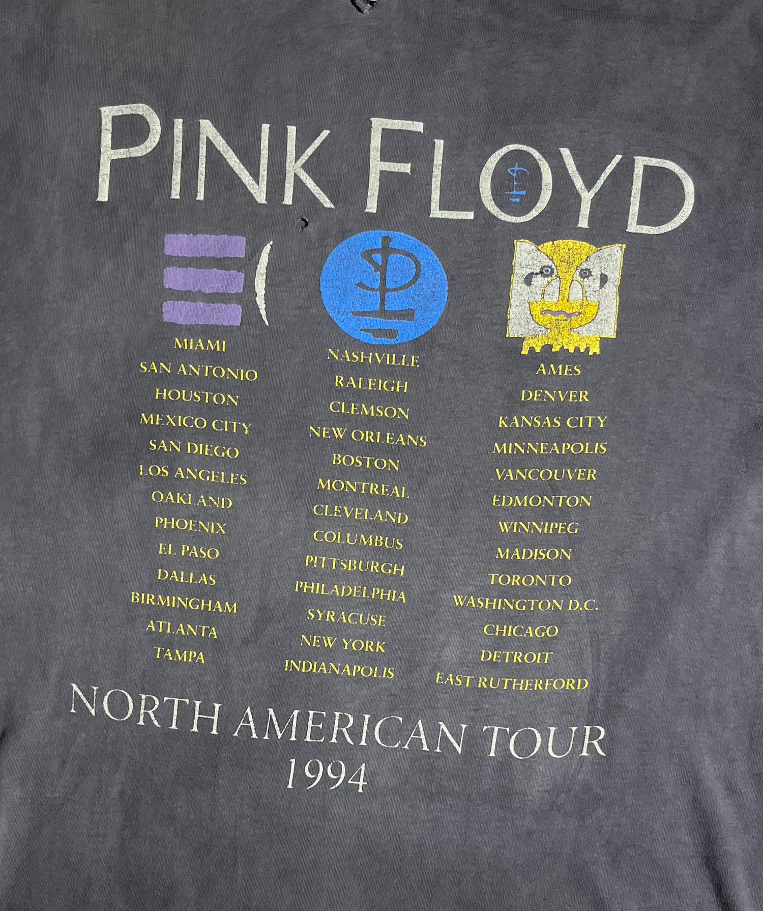 Distressed Grail Rare Vintage Pink Floyd s Band T shirt North