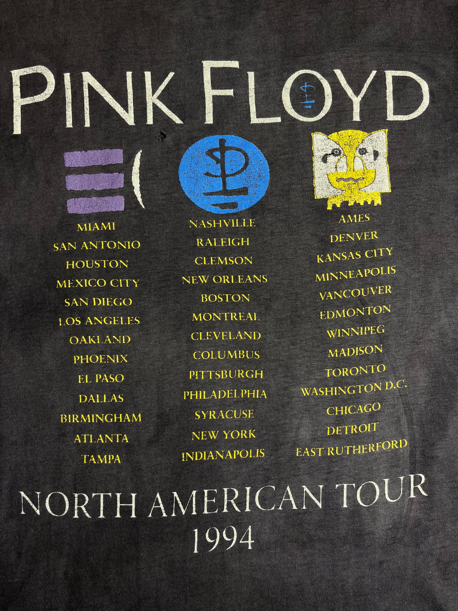 Distressed Grail Rare Vintage Pink Floyd s Band T shirt North