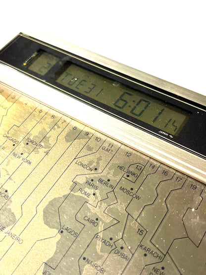 Vintage Seiko World Time Clock Touch Sensor