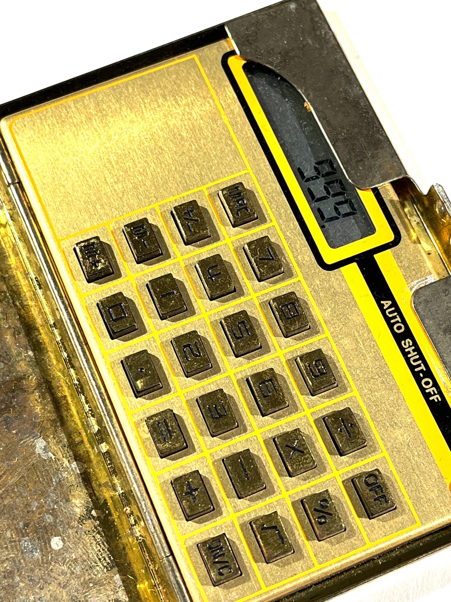 Vintage Pocket Calculator Hard Case