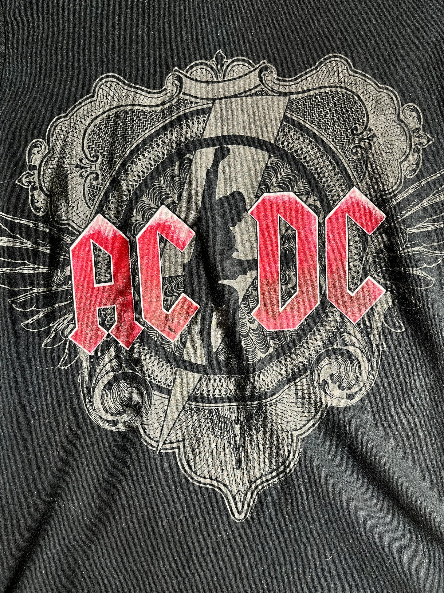 Vintage AC/DC T-Shirt Band Black ICE Tour 2008