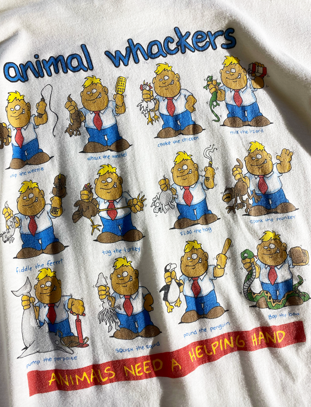 Vintage Animal Whackers T-Shirt Animal Tee