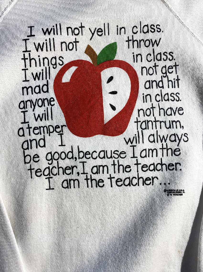 Vintage I Am The Teacher Crewneck