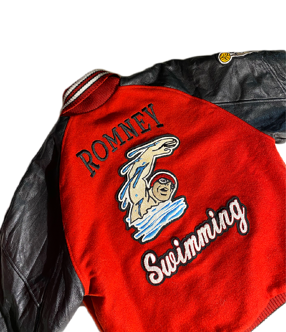 Vintage Romney Swimming Varsity Jacket