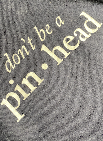 Vintage Pin Head T-Shirt Slogan