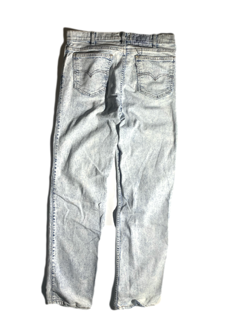 Vintage Light Wash Levi Jeans Pants ACID WASH