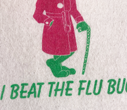 Vintage I Beat The Flu Bug T-Shirt