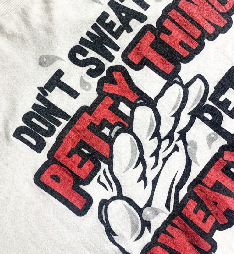 Vintage Don’t Sweat The Petty Things T-Shirt Slogan
