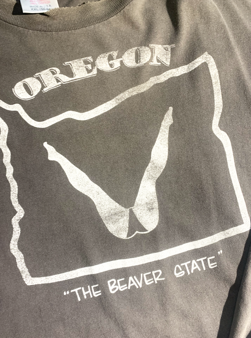 Vintage Oregon Beaver State Long-Sleeve