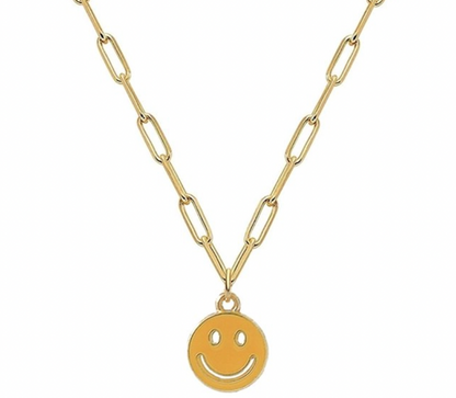 Trendy Happy Face Necklace