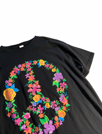 Vintage Floral Peace T-Shirt ☮
