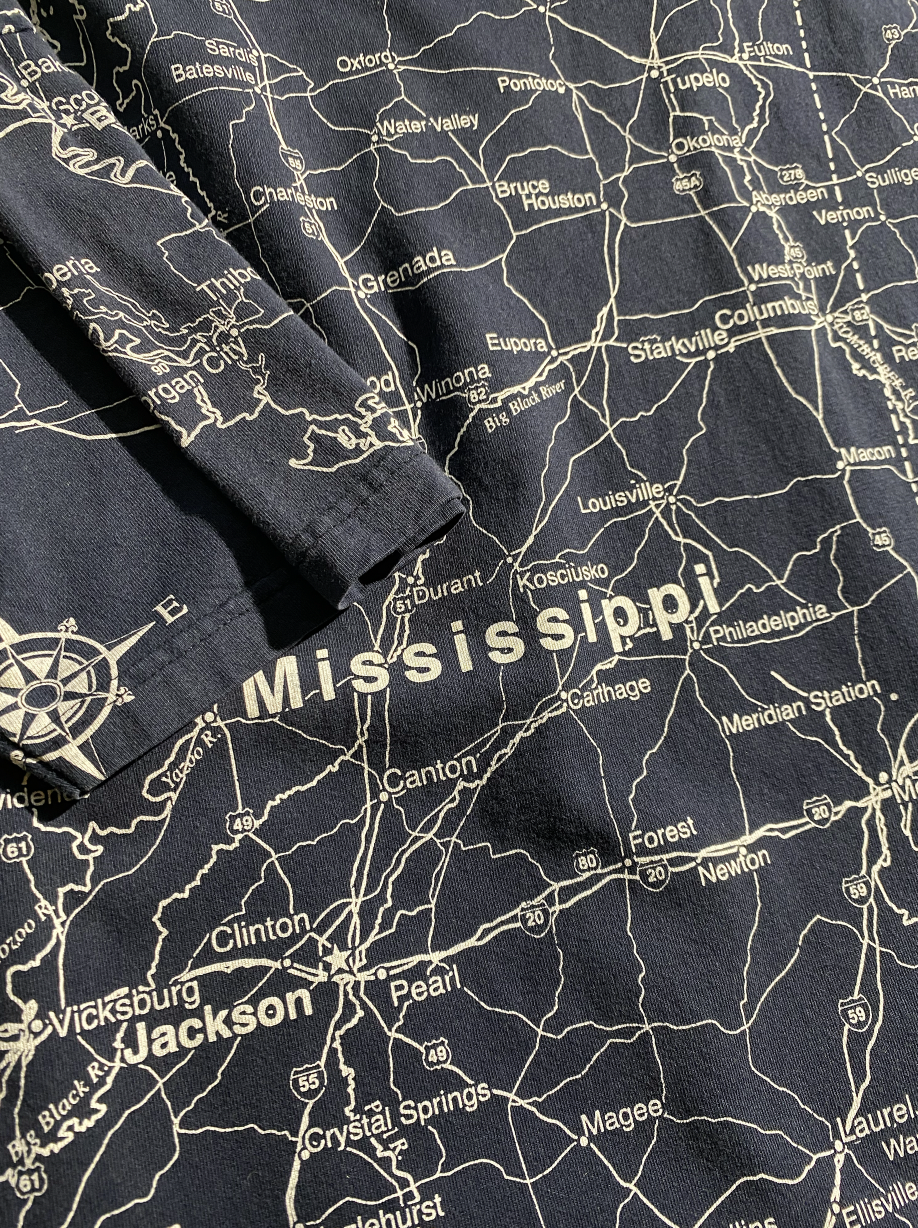 Vintage Mississippi Map T-Shirt