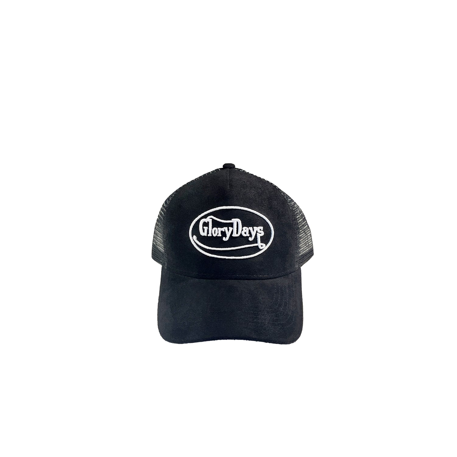 Black Suede Trucker Hat