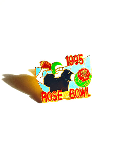 Vintage Rose Bowl Pin 1995 Metal Football