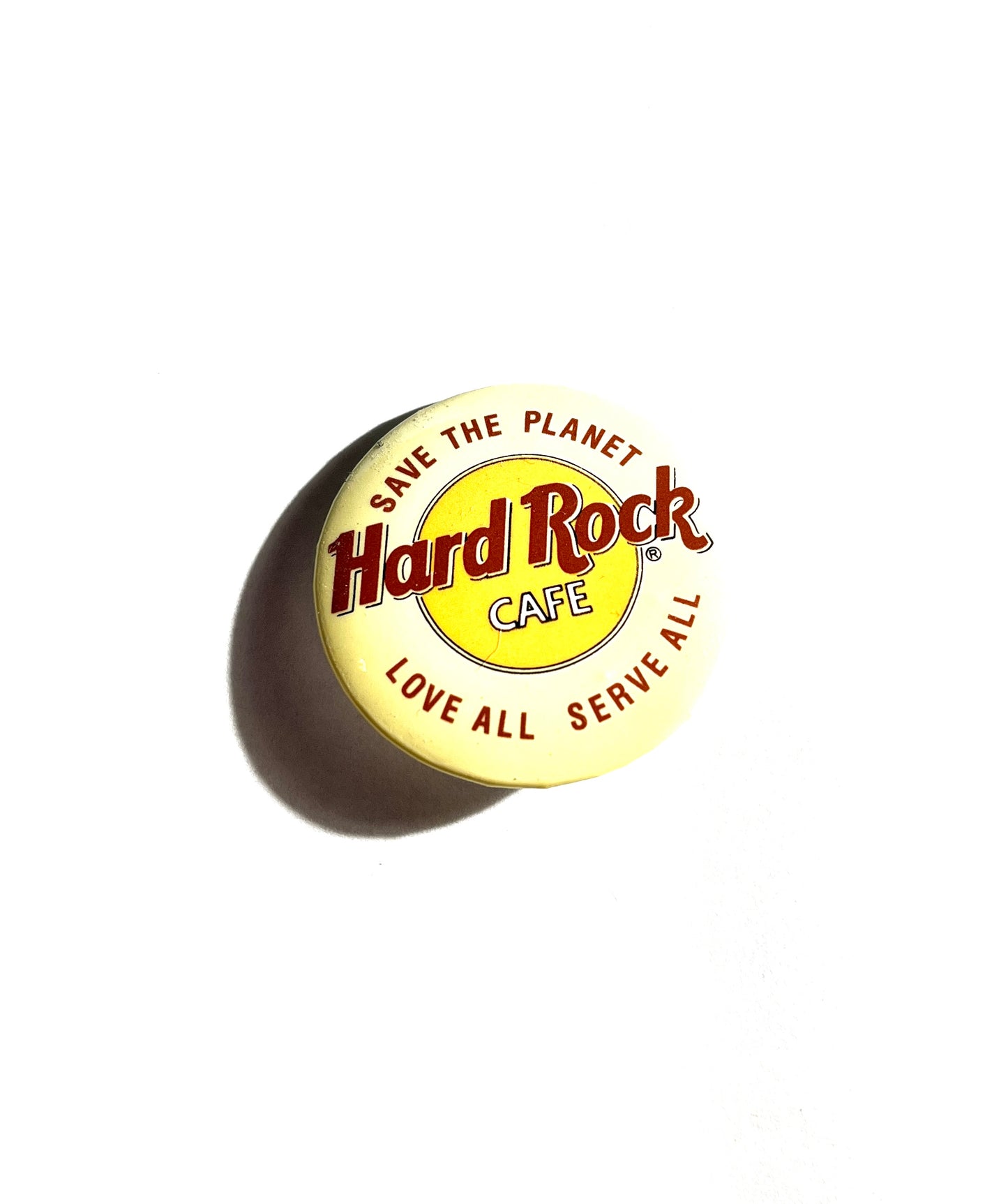 Vintage Hard Rock Pin Love All Serve All