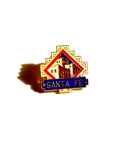 Vintage Santa Fe Enamel Pin