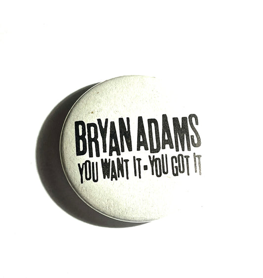 Vintage Bryan Adams Pin