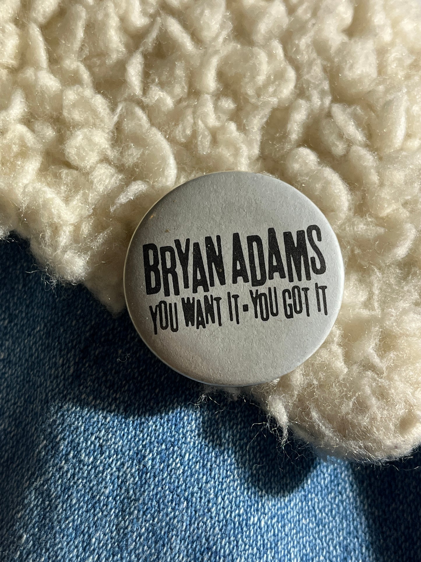 Vintage Bryan Adams Pin