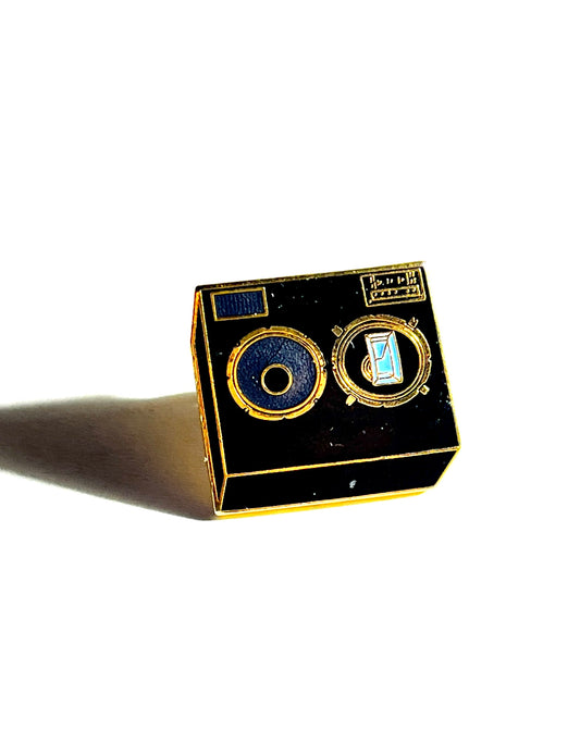 Vintage Cassette Player Pin Metal