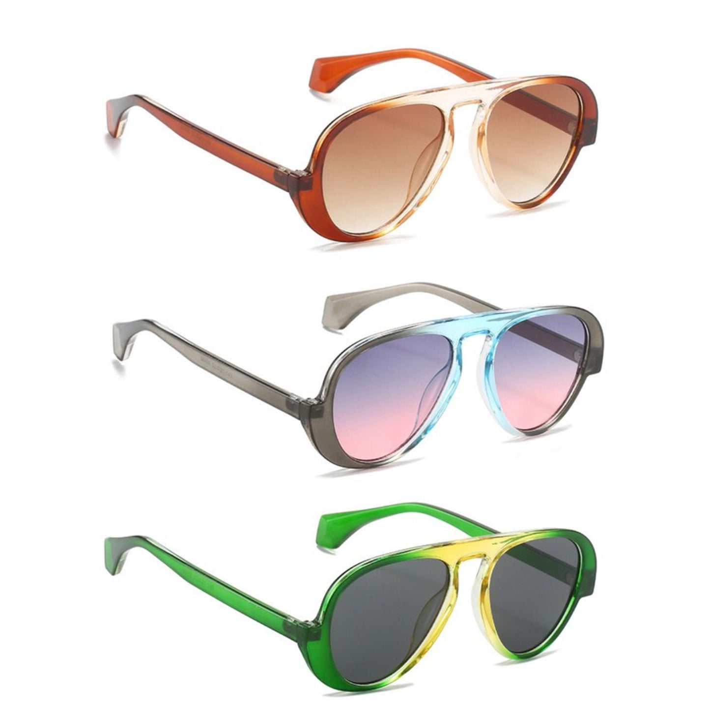 “Rad Skis” Two Tone Sunglasses